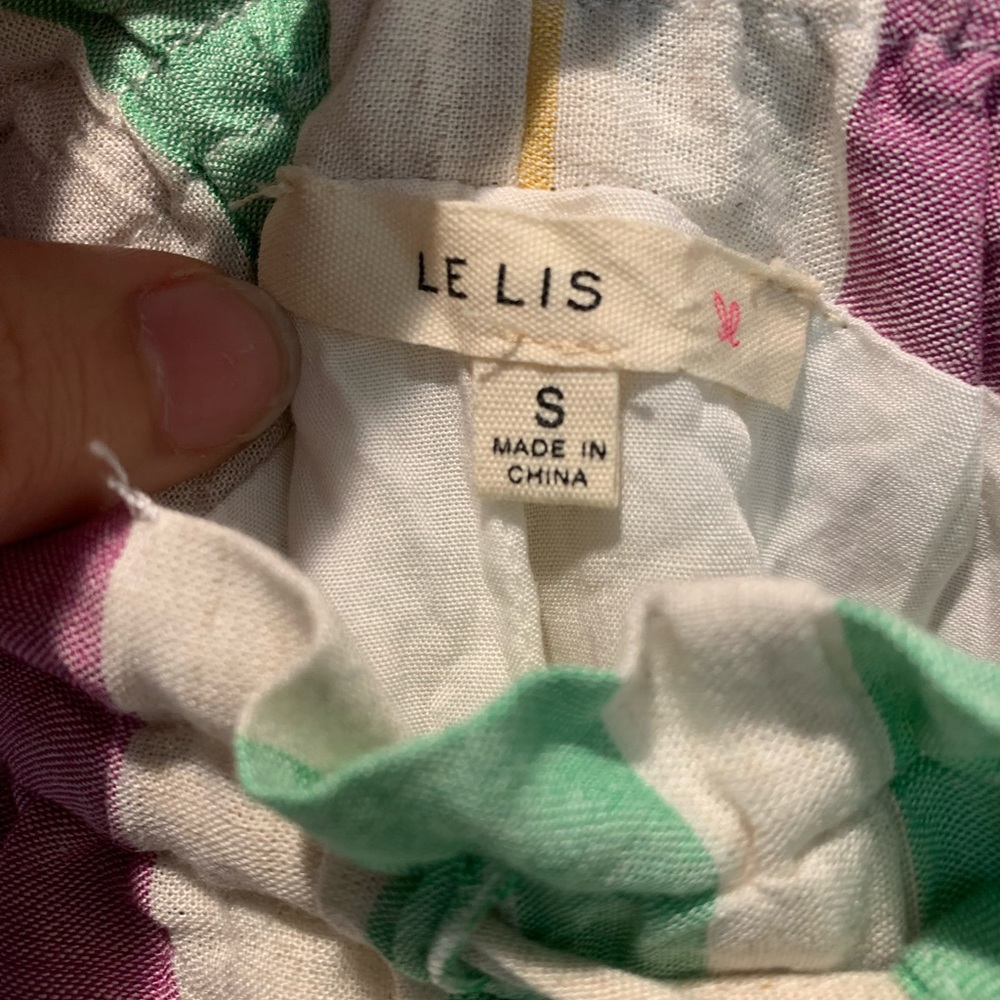 Le Lis Striped Drawstring Shorts - image 3